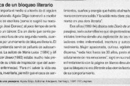 Crónica de un bloqueo literario  [artículo].