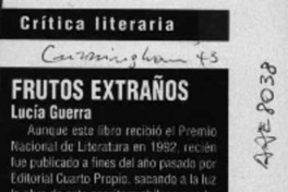 Frutos extraños  [artículo].