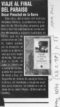 viaje al final del paraíso  [artículo].