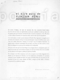 El aire puro de Floridor Pérez