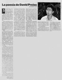 La poesía de David Preiss