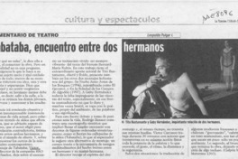 Tabataba, encuentro entre dos hermanos  [artículo] Leopoldo Pulgar I.