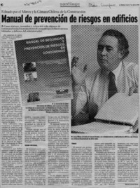 Manual de prevención de riesgos en edificios  [artículo] María Octavia Rivas.