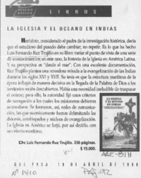 La Iglesia y el océano en Indias