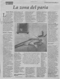 La zona del paria  [artículo] Ricardo Cuadros.
