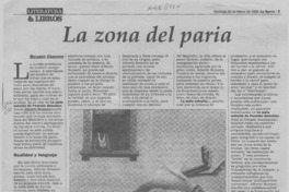 La zona del paria  [artículo] Ricardo Cuadros.