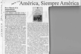 América, siempre América  [artículo] Francisco José Folch.