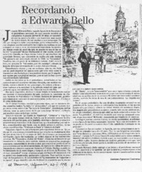 Recordando a Edwards Bello