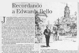 Recordando a Edwards Bello