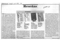 Reseñas  [artículo] Mariano de la Maza.