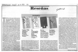 Reseñas  [artículo] Mariano de la Maza.