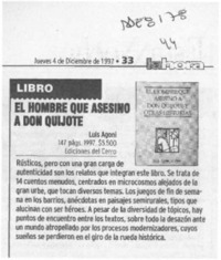 El Hombre que asesinó a Don Quijote  [artículo].