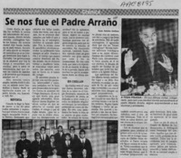 Se nos fue el Padre Arraño