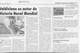 Valdiviano es autor de Historia Naval Mundial  [artículo].