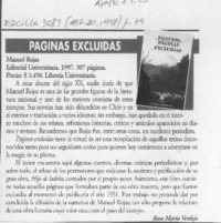 Páginas excluidas  [artículo] Rosa María Verdejo.