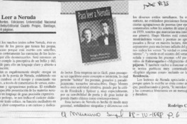 Gonzalo Rojas: "el escritor debe estar a la intemperie"  [artículo] Milena Bahamonde.