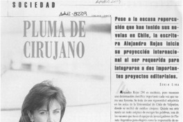 Pluma de cirujano  [artículo] Sonia lira.