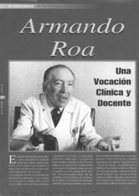 Armando Roa  [artículo] Sergio Peña y Lillo.