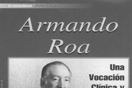 Armando Roa  [artículo] Sergio Peña y Lillo.