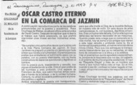 Oscar Castro eterno en la comarca de jazmín  [artículo] Rosa Cruchaga de Walker.