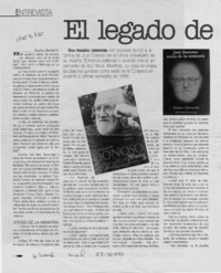 El legado de Donoso
