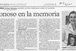 Donoso en la memoria  [artículo].