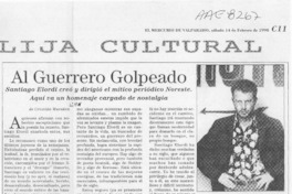 Al guerrero golpeado  [artículo] Cristián Warnken.