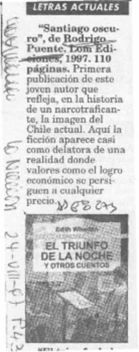 "Santiago oscuro"  [artículo].