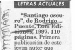 "Santiago oscuro"  [artículo].