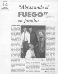 "Abrazando el el fuego" en familia  [artículo] Carmen Mera O.