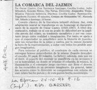 La comarca del jazmín  [artículo] Eduardo Guerrero.