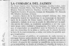 La comarca del jazmín  [artículo] Eduardo Guerrero.