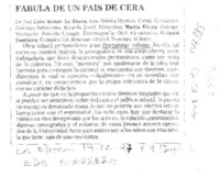 Fábula de un país de cera  [artículo] Eduardo Guerrero.