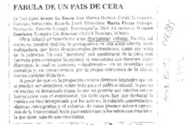 Fábula de un país de cera  [artículo] Eduardo Guerrero.