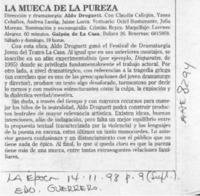 La mueca de la pureza  [artículo] Eduardo Guerrero.