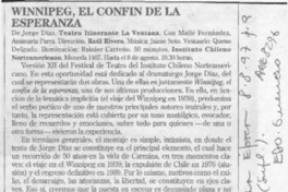 Winnipeg, el confín de la esperanza  [artículo] Eduardo Guerrero.