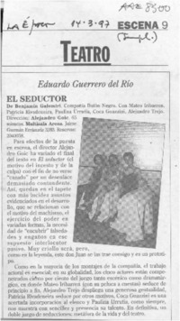El seductor  [artículo] Eduardo Guerrero del Río.