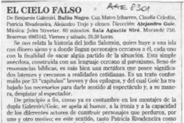 El cielo falso  [artículo] Eduardo Guerrero.