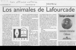 Los animales de Lafourcade  [artículo] Filebo.