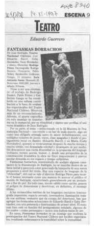 Fantasmas borrachos  [artículo] Eduardo Guerrero.