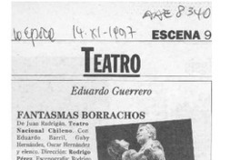 Fantasmas borrachos  [artículo] Eduardo Guerrero.