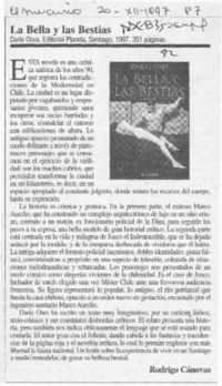 La bella y las bestias  [artículo] Rodrigo Cánovas.
