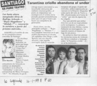 Tarantino criollo abandona el under  [artículo] Javier Ibacache.