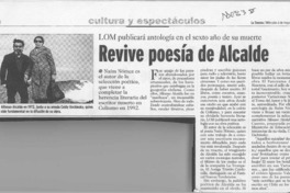 Revive poesía de Alcalde  [artículo].