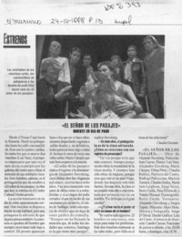 "El señor de los pasajes"  [artículo] Claudia Guzmán.