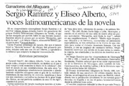 Sergio Ramírez y Eliseo Alberto, voces latinoamericanas de la novela  [artículo].