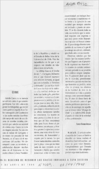 Couve  [artículo] Carlos Ormeño Arcilla.