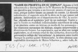 "Nadie es profeta en su espejo"  [artículo].