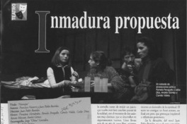 Inmadura propuesta  [artículo] Italo Passalacqua C.