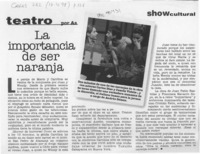 La importancia de ser naranja  [artículo] As.